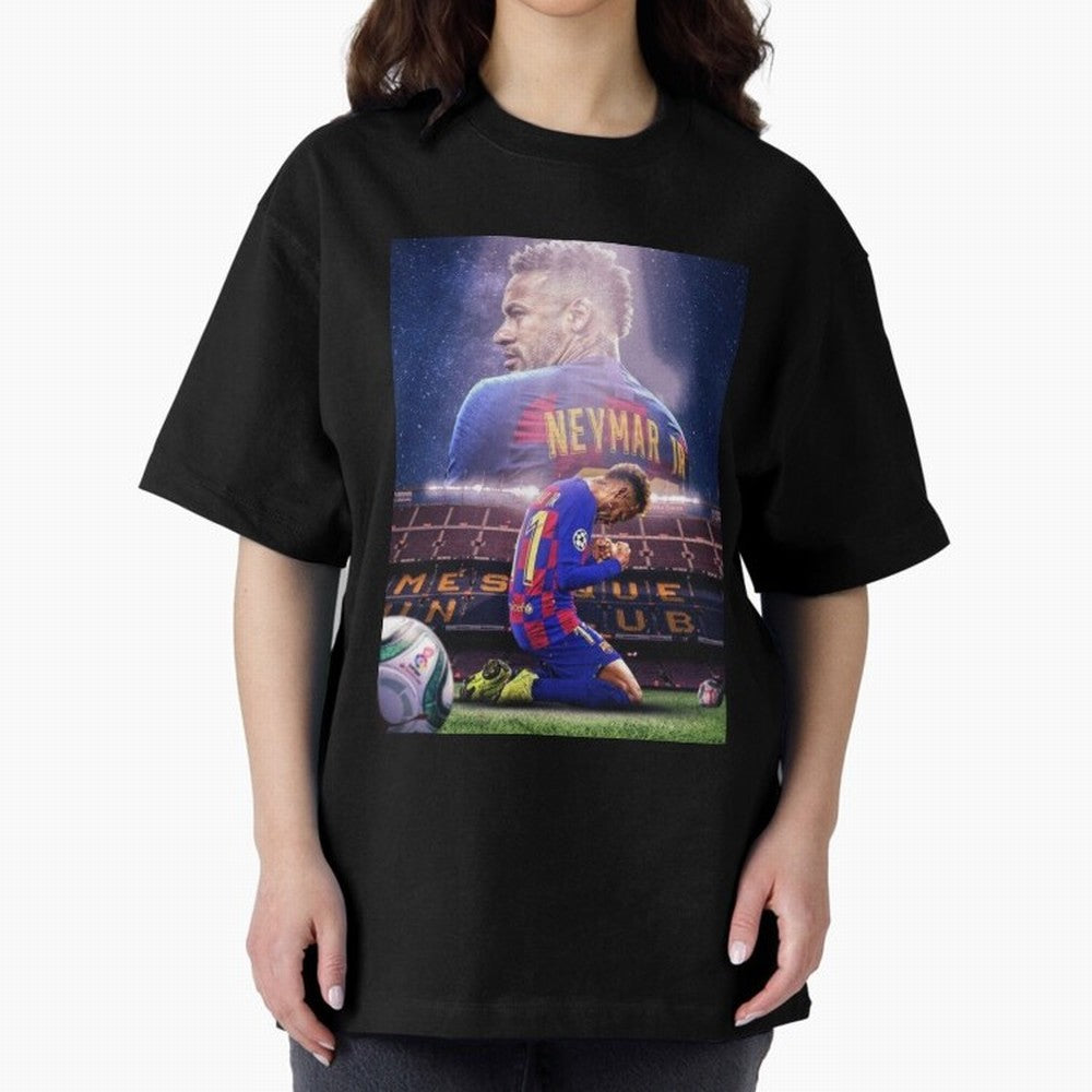 Art Wallpaper Neymar Classic T-Shirt Bring a Vintage Feel to the FIFA World Cup 2026 USA Canada Mexico Journey through Messi and Cristiano Ronaldo Highlights, Portugal Pride, Sports Nostalgia, International Competition, Famous Players and