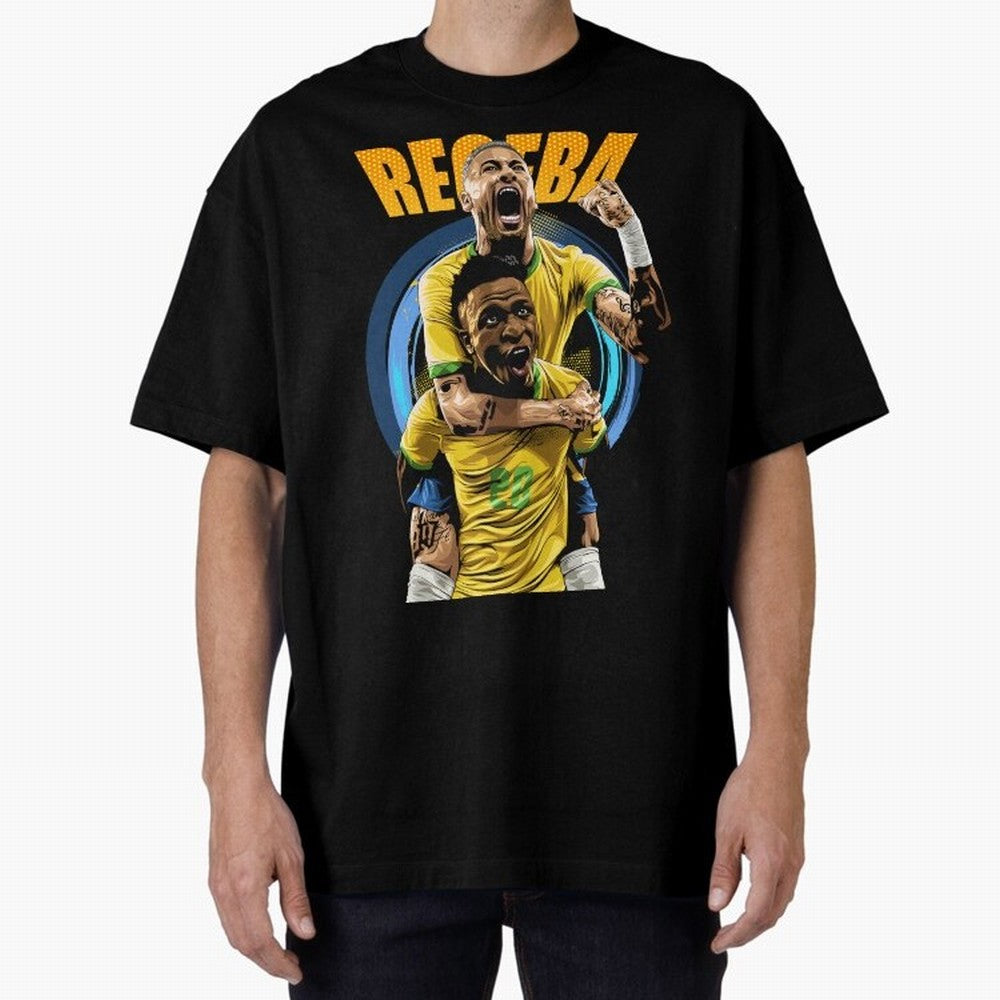 RECEBA Classic T-Shirt Feel Global Football Passion for FIFA World Cup 2026, Driven by Haaland, Brazil, Football Passion, Legendary Performances, Festival Vibes and Supporter Community; Ideal for Football Dads, Football Moms, Friends, Collectors