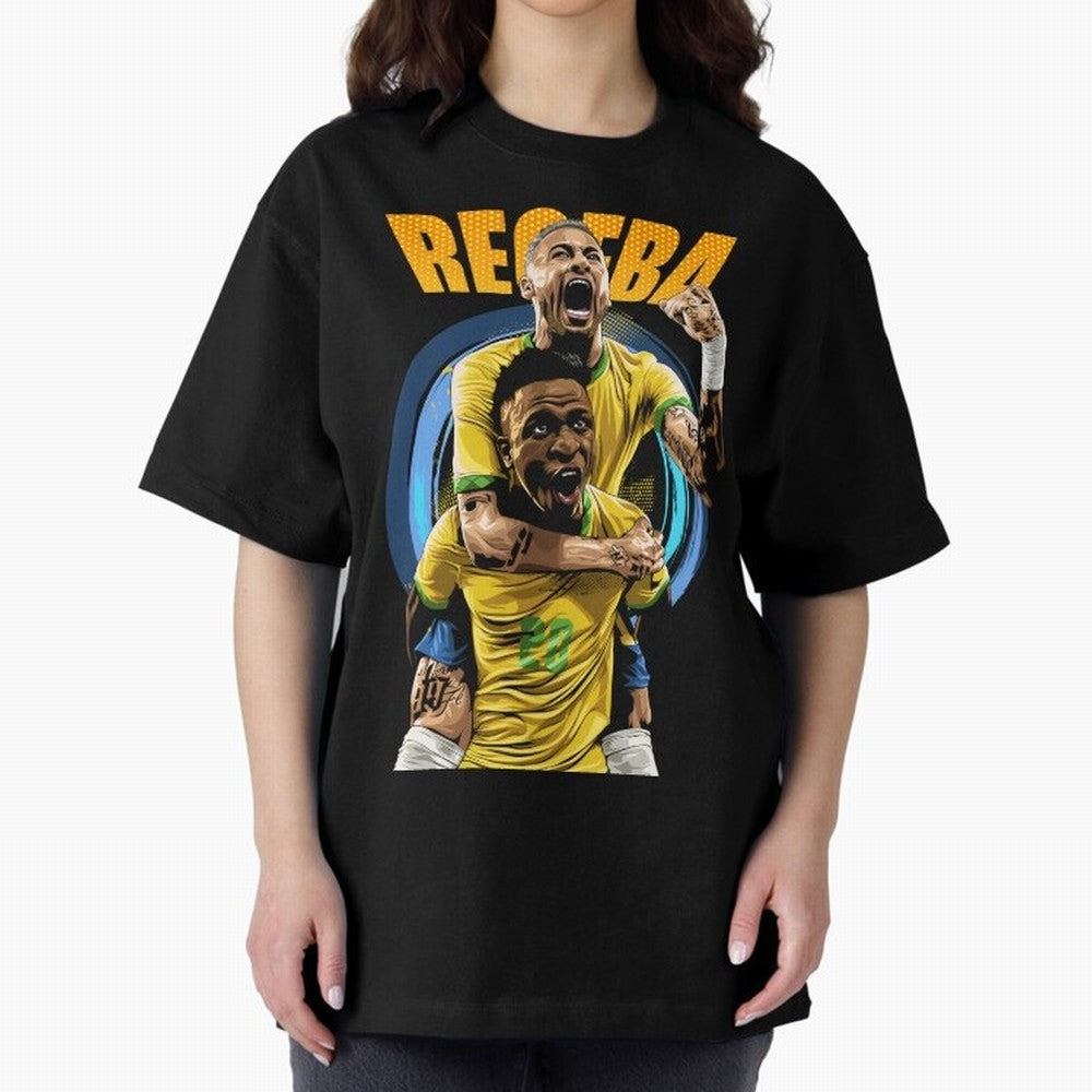 RECEBA Classic T-Shirt Feel Global Football Passion for FIFA World Cup 2026, Driven by Haaland, Brazil, Football Passion, Legendary Performances, Festival Vibes and Supporter Community; Ideal for Football Dads, Football Moms, Friends, Collectors
