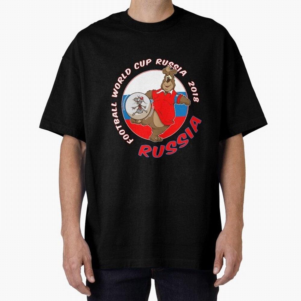 Russia football World Cup Russia 2018 T shirt and merchandise Oversized T-Shirt Upgrade FIFA World Cup 2026 USA Canada Mexico for Fans of Haaland and Mbappe and Argentina, Bringing Stadium Memories, Football Loyalty, International Chants and