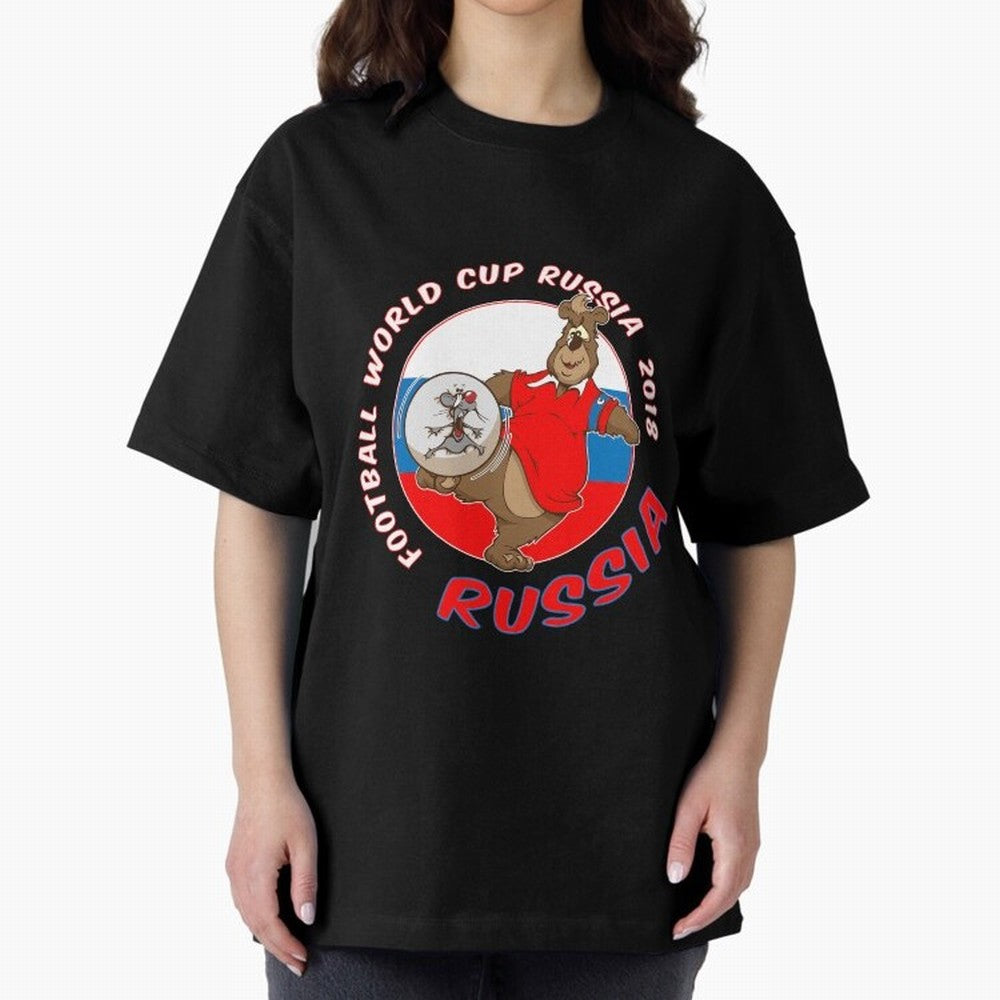 Russia football World Cup Russia 2018 T shirt and merchandise Oversized T-Shirt Upgrade FIFA World Cup 2026 USA Canada Mexico for Fans of Haaland and Mbappe and Argentina, Bringing Stadium Memories, Football Loyalty, International Chants and