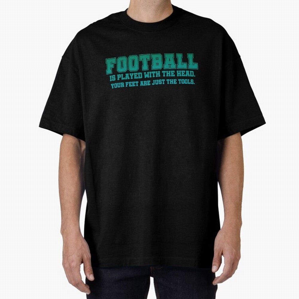 Football is played with the head. Classic T-Shirt Show Championship Spirit for Global Football Passion for FIFA World Cup 2026, Built around Neymar, Haaland and Cristiano Ronaldo, Argentina and Brazil, Stadium Chants, National Pride, Trophy Dreams