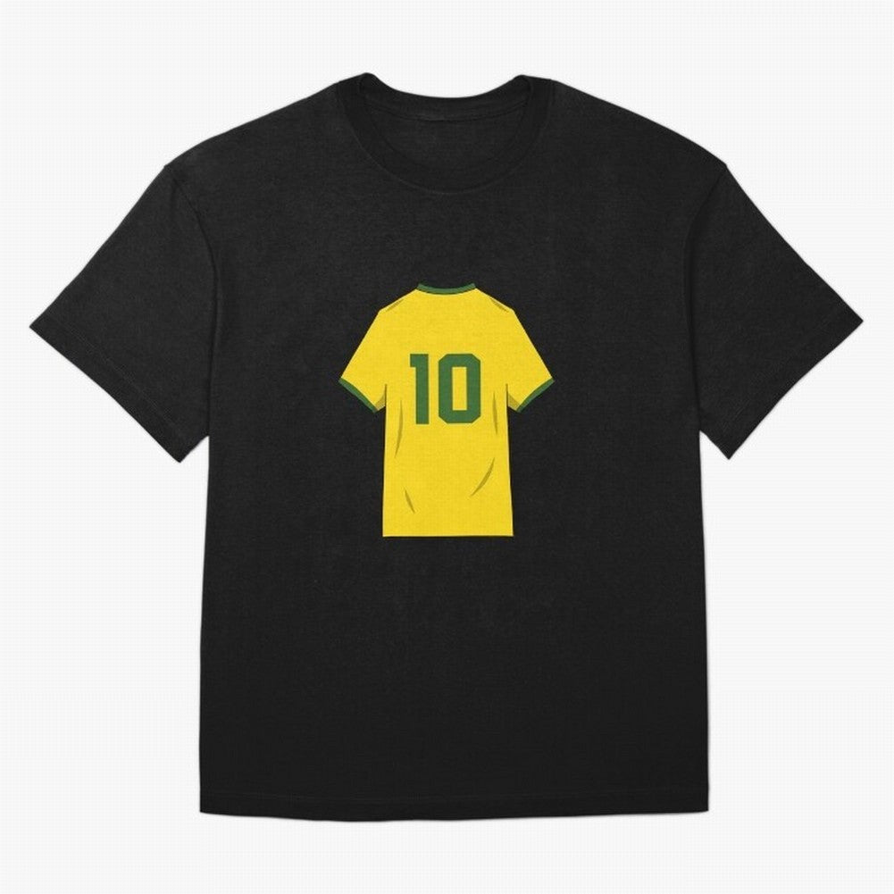 Pele Classic World Cup Jersey Oversized T-Shirt Get Ready for Global Football Passion for FIFA World Cup 2026 USA Canada Mexico, Driven by Cristiano Ronaldo, Spain, Football Festival Excitement, Trophy Ambitions, Country Rivalries and Star Player