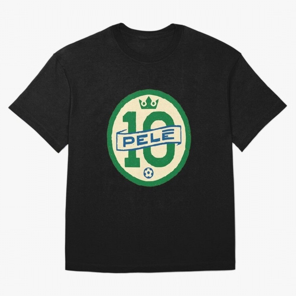 Signed Pele Shirt Oversized T-Shirt Show Passion for the Stars of FIFA World Cup 2026 USA Canada Mexico Spirit, Connected to Brazil, Neymar, Haaland and Cristiano Ronaldo, Football History, Final Match Energy, Crowd Noise and Once in a Lifetime