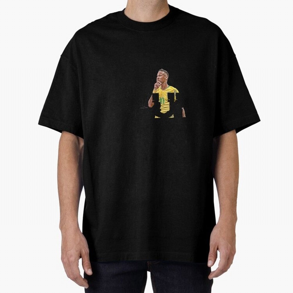 NEYMAR NEVER GIVE UP Classic T-Shirt Keep the Match Day Mood of Match Day Hype around FIFA World Cup 2026 Group Stage, Messi and Cristiano Ronaldo, Brazil, Goal Celebration Energy, Supporter Heritage, Football Icons and Worldwide Tournament Joy;
