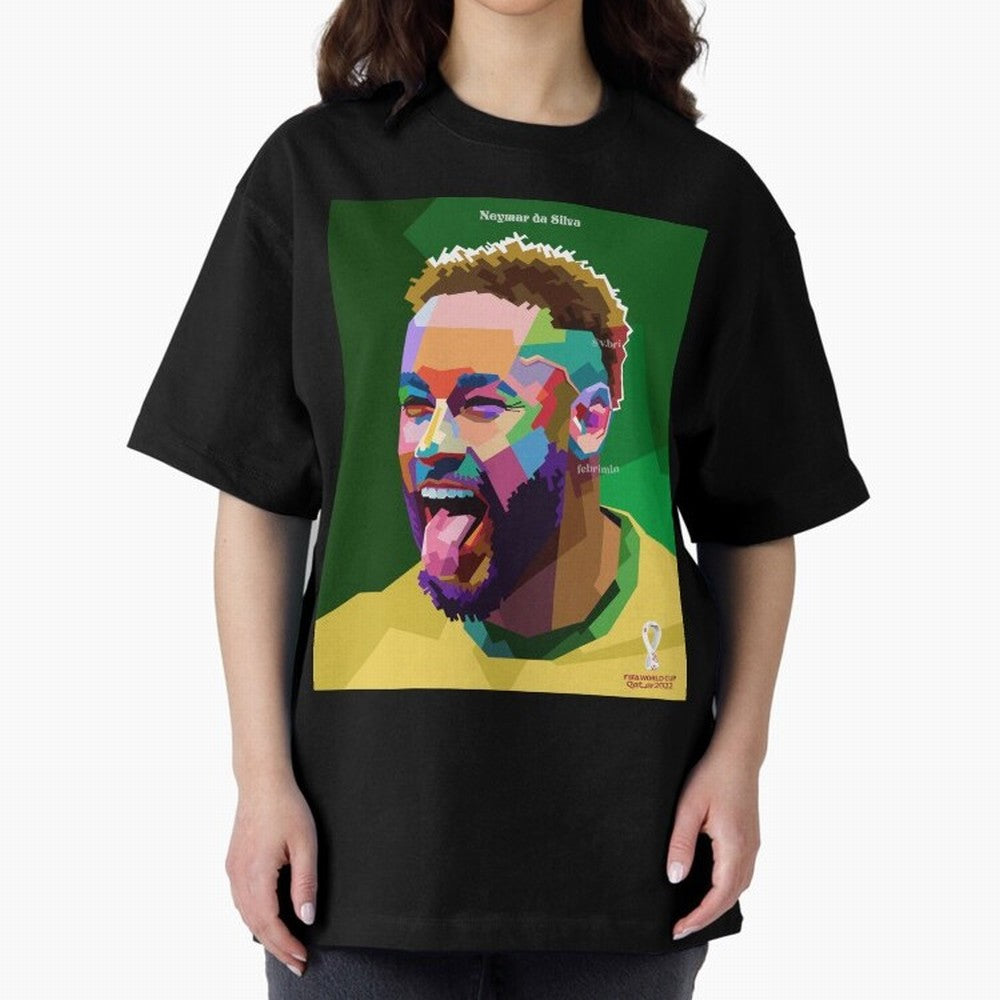 Neymar Brazil World Cup 2022 Pop Art Classic T-Shirt Experience Global Football Passion for FIFA World Cup 2026 USA Canada Mexico, Driven by Mbappe and Neymar, Spain and Netherlands, Match Day Excitement, Supporter Culture, Golden Goals and Global