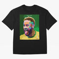 Neymar Brazil World Cup 2022 Pop Art Classic T-Shirt Experience Global Football Passion for FIFA World Cup 2026 USA Canada Mexico, Driven by Mbappe and Neymar, Spain and Netherlands, Match Day Excitement, Supporter Culture, Golden Goals and Global