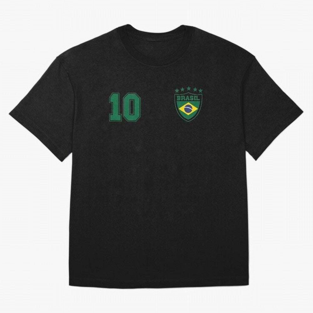 Classic Brasil Soccer No. 10 Brazil World Jersey Cup T Shirt Classic T-Shirt Join the Global Buzz around the FIFA World Cup 2026 USA Canada Mexico Journey through Mbappe and Neymar Highlights, Portugal Pride, Match Day Excitement, Supporter