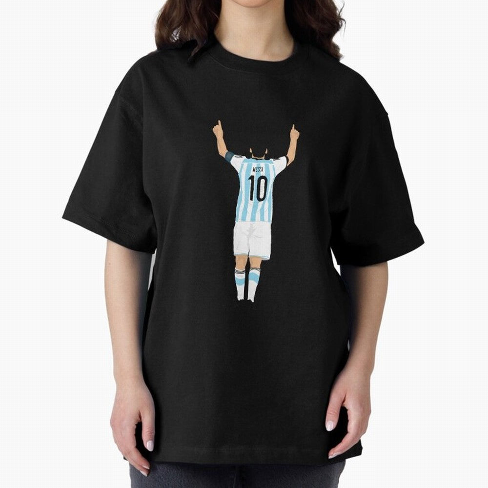 LEO MESSI ILLUSTRATION Classic T-Shirt Celebrate Football Heritage in Global Football Passion for FIFA World Cup 2026 USA Canada Mexico, Made for Messi, CR7 and Mbappe, Spain and Netherlands, Match Day Excitement, Supporter Culture, Golden Goals