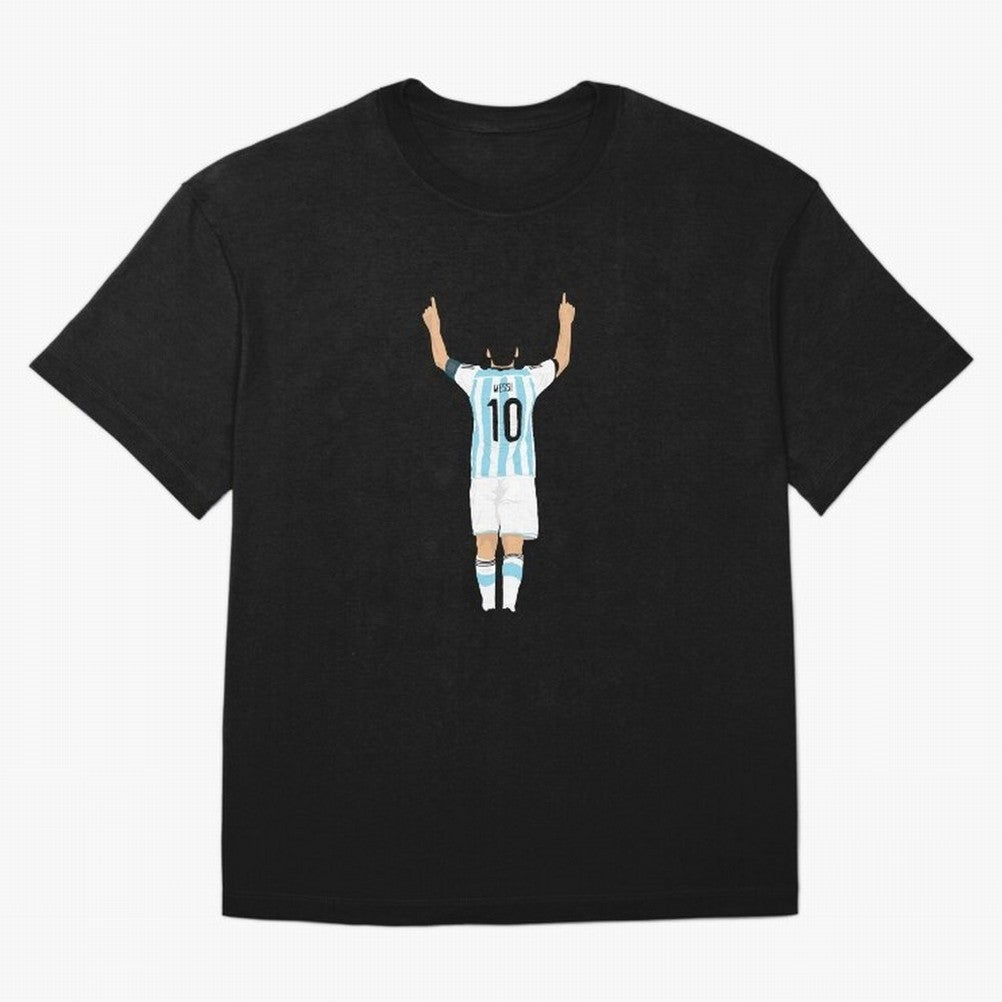 LEO MESSI ILLUSTRATION Classic T-Shirt Celebrate Football Heritage in Global Football Passion for FIFA World Cup 2026 USA Canada Mexico, Made for Messi, CR7 and Mbappe, Spain and Netherlands, Match Day Excitement, Supporter Culture, Golden Goals
