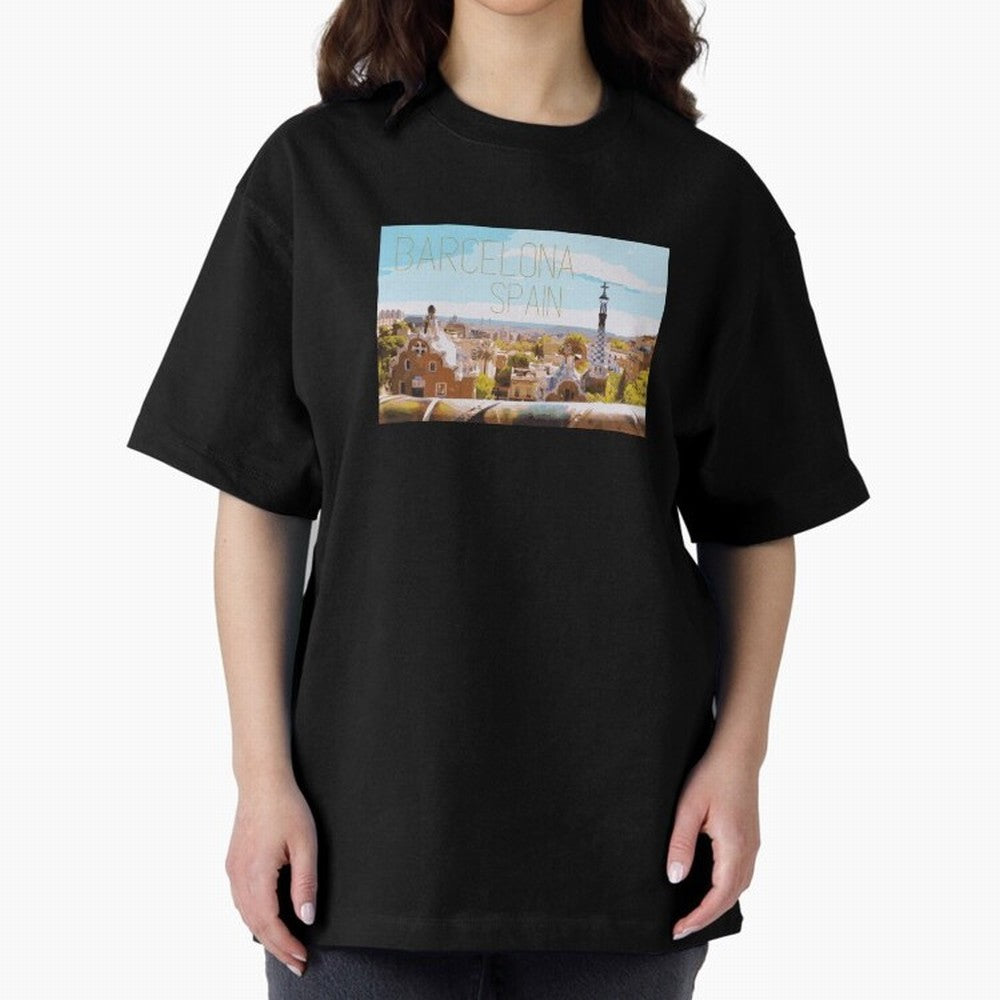 Barcelona Print Oversized T-Shirt Turn Football Passion into FIFA World Cup 2026 USA Canada Mexico with Mbappe and Neymar, France and Portugal Energy, Champion Mindset, Group Stage Buzz, Knockout Tension and Passionate Fan Culture; Ideal for
