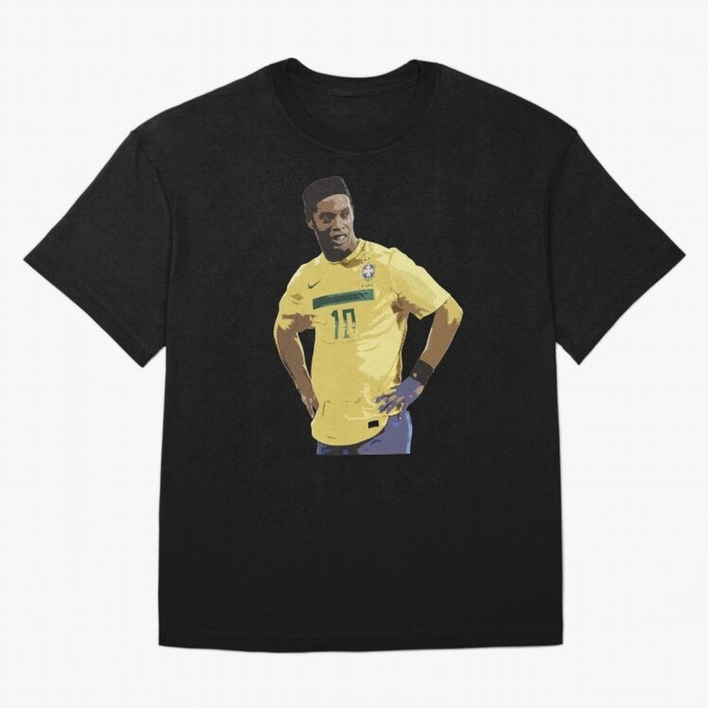 Ronaldinho Brazil Joga Bonito Classic T-Shirt Experience FIFA World Cup 2026 Spirit, Driven by Portugal, Mbappe and Neymar, Retro Football Energy, Iconic Rivalries, Trophy Chase Drama and Stadium Atmosphere; Ideal for Fans Who Follow Messi,