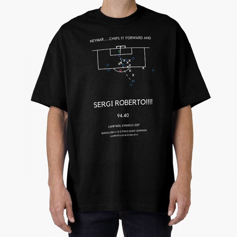 Sergi Roberto Winning Goal vs PSG (La Remontada) Classic T-Shirt Share Match Day Hype around FIFA World Cup 2026 Group Stage, Messi and Cristiano Ronaldo, Brazil, Portugal and Argentina, Goal Celebration Energy, Supporter Heritage, Football Icons