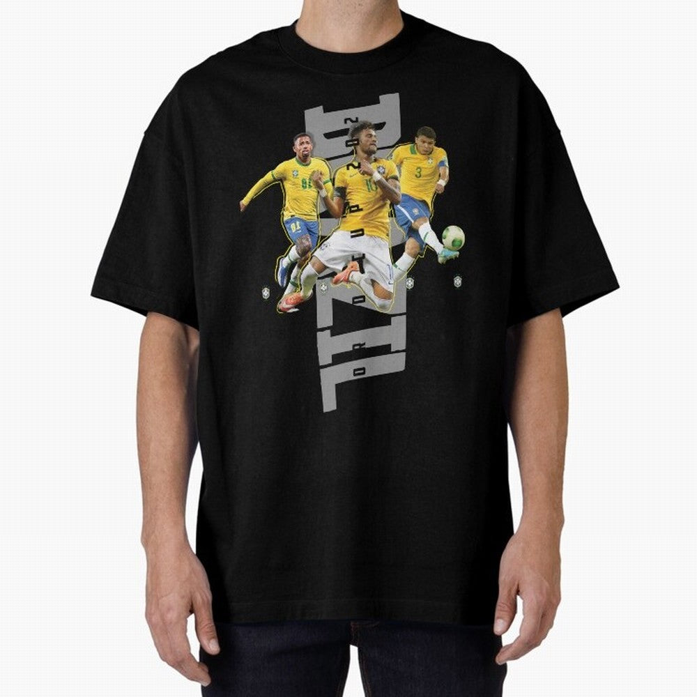 Brazil World cup 2022 Oversized T-Shirt Fuel the Hype around Global Football Passion for FIFA World Cup 2026, Made for Messi and Cristiano Ronaldo, England and Germany, Fan Favorite Moments, National Team Passion, Big Match Drama and Soccer
