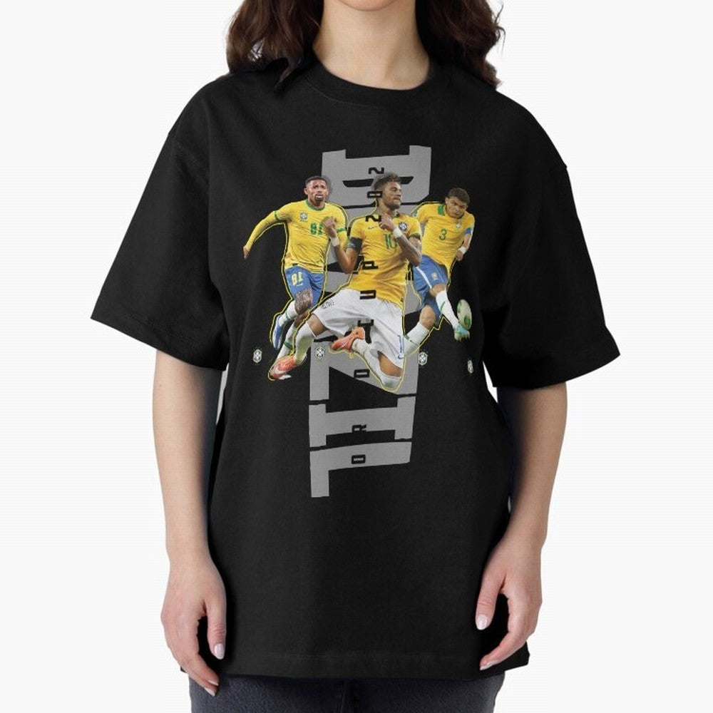 Brazil World cup 2022 Oversized T-Shirt Fuel the Hype around Global Football Passion for FIFA World Cup 2026, Made for Messi and Cristiano Ronaldo, England and Germany, Fan Favorite Moments, National Team Passion, Big Match Drama and Soccer
