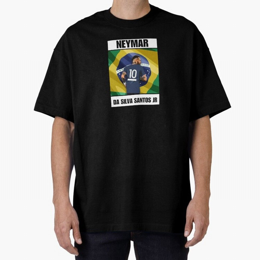 El Ney Oversized T-Shirt Feel the Trophy Chase of FIFA World Cup 2026 Spirit, Centered on Brazil, Portugal and Argentina, Neymar, Stadium Memories, Football Loyalty, International Chants and Championship Tradition; Great for Supporters Who Love