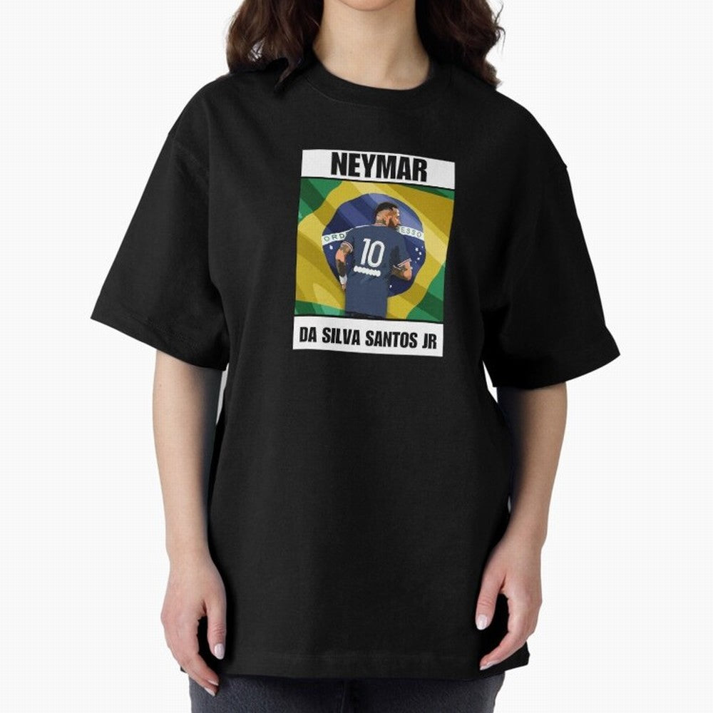 El Ney Oversized T-Shirt Feel the Trophy Chase of FIFA World Cup 2026 Spirit, Centered on Brazil, Portugal and Argentina, Neymar, Stadium Memories, Football Loyalty, International Chants and Championship Tradition; Great for Supporters Who Love