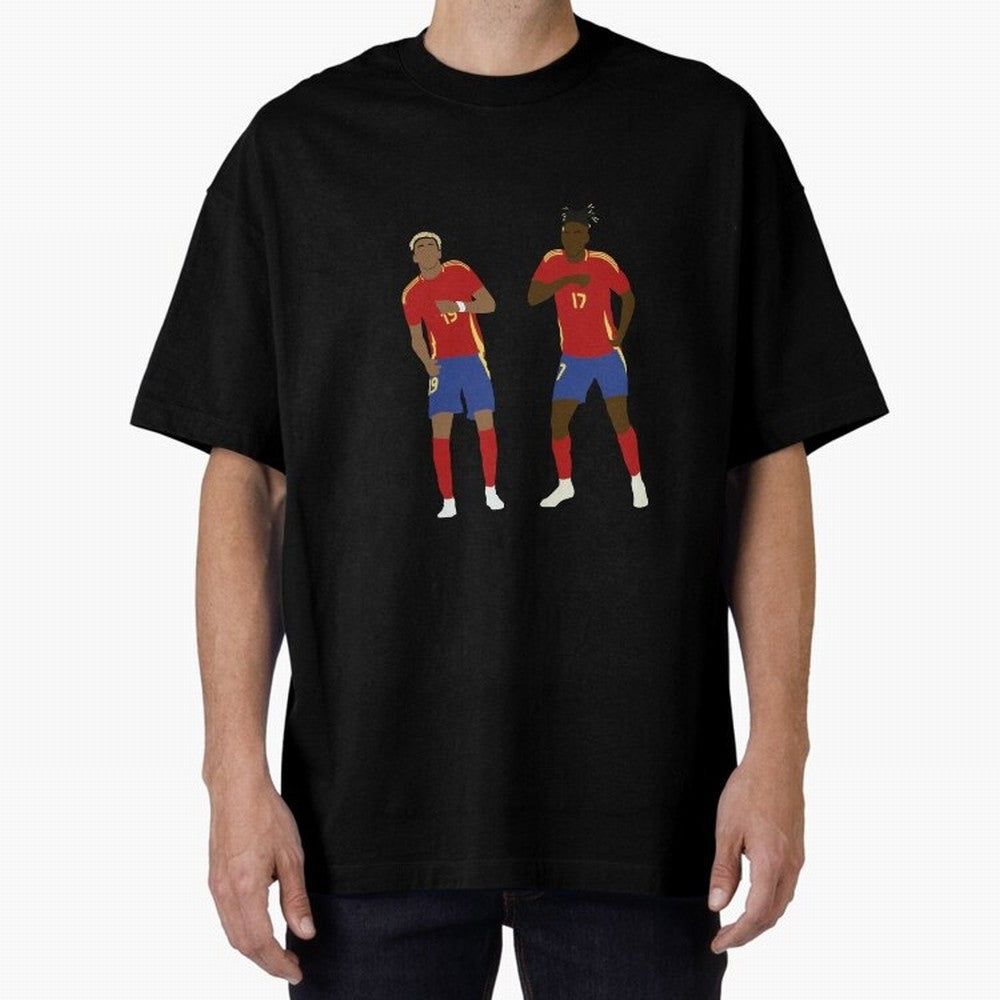 Yamal and Williams Dance Duo Oversized T-Shirt Bring Match Day Fire to FIFA World Cup 2026 Group Stage Spirit, Built around Spain, Neymar, Match Day Excitement, Supporter Culture, Golden Goals and Global Football Passion; Perfect for People Who