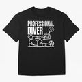 Professional Diver - Funny Soccer Faking Injury Oversized T-Shirt Represent FIFA World Cup 2026 USA Canada Mexico Spirit, with Portugal, Messi, Football Passion, Legendary Performances, Festival Vibes and Supporter Community; Perfect for Fans,