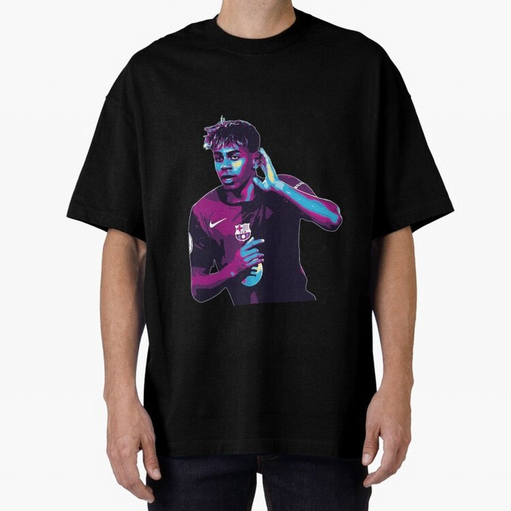 Lamine Yamal goal celebration Oversized T-Shirt Make Your Look Match the FIFA World Cup 2026 USA Canada Mexico Journey through Cristiano Ronaldo Highlights, England, France and Netherlands Pride, Match Day Excitement, Supporter Culture, Golden