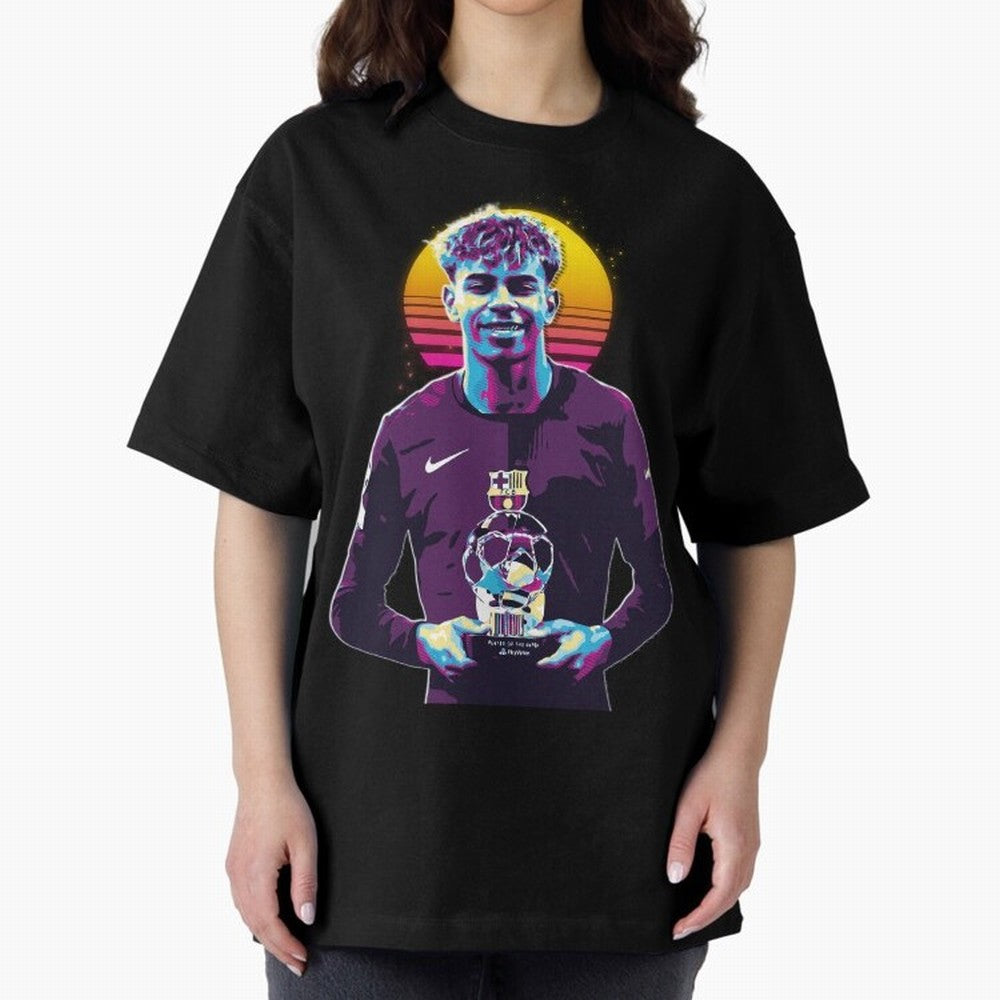 Lamine Yamal holding the trophy Classic T-Shirt Bring FIFA World Cup 2026 USA Canada Mexico Spirit, Connected to Portugal, Spain and Germany, Messi, CR7 and Mbappe, Goal Celebration Energy, Supporter Heritage, Football Icons and Worldwide