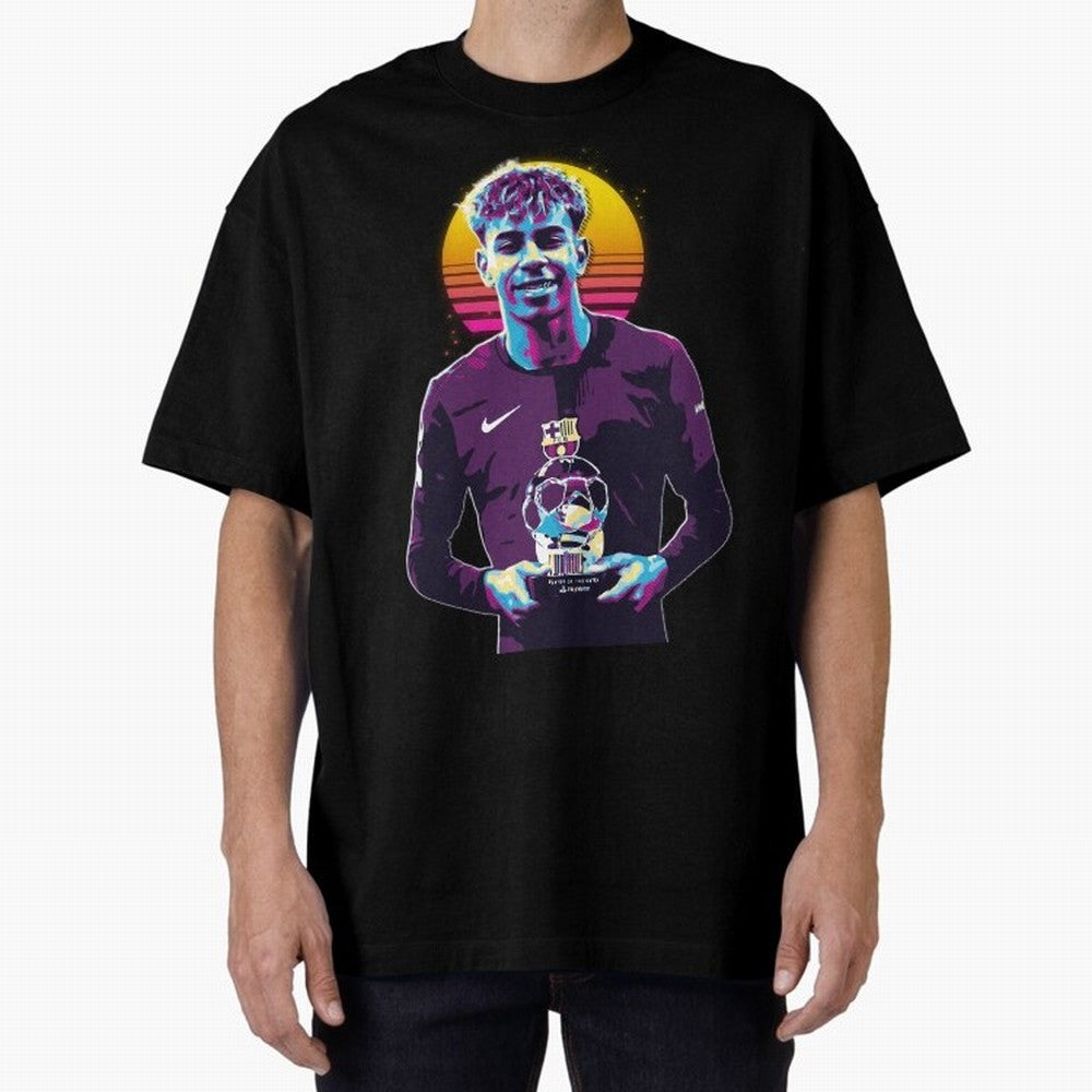 Lamine Yamal holding the trophy Classic T-Shirt Bring FIFA World Cup 2026 USA Canada Mexico Spirit, Connected to Portugal, Spain and Germany, Messi, CR7 and Mbappe, Goal Celebration Energy, Supporter Heritage, Football Icons and Worldwide
