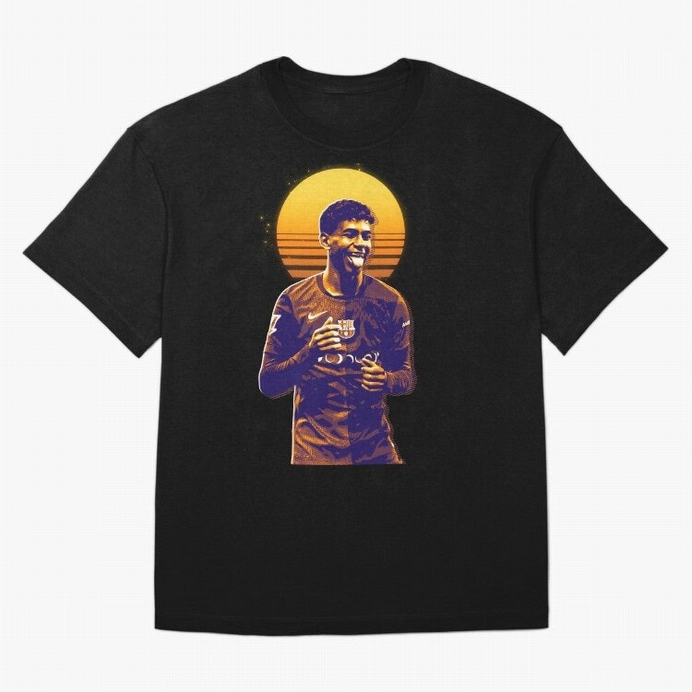 Yamal Lamine fcb club Oversized T-Shirt Celebrate the Stars of the FIFA World Cup 2026 Journey through Messi, CR7 and Mbappe Highlights, England Pride, Worldwide Fan Energy, Dramatic Goals, Stadium Lights and Championship Celebrations; Perfect for