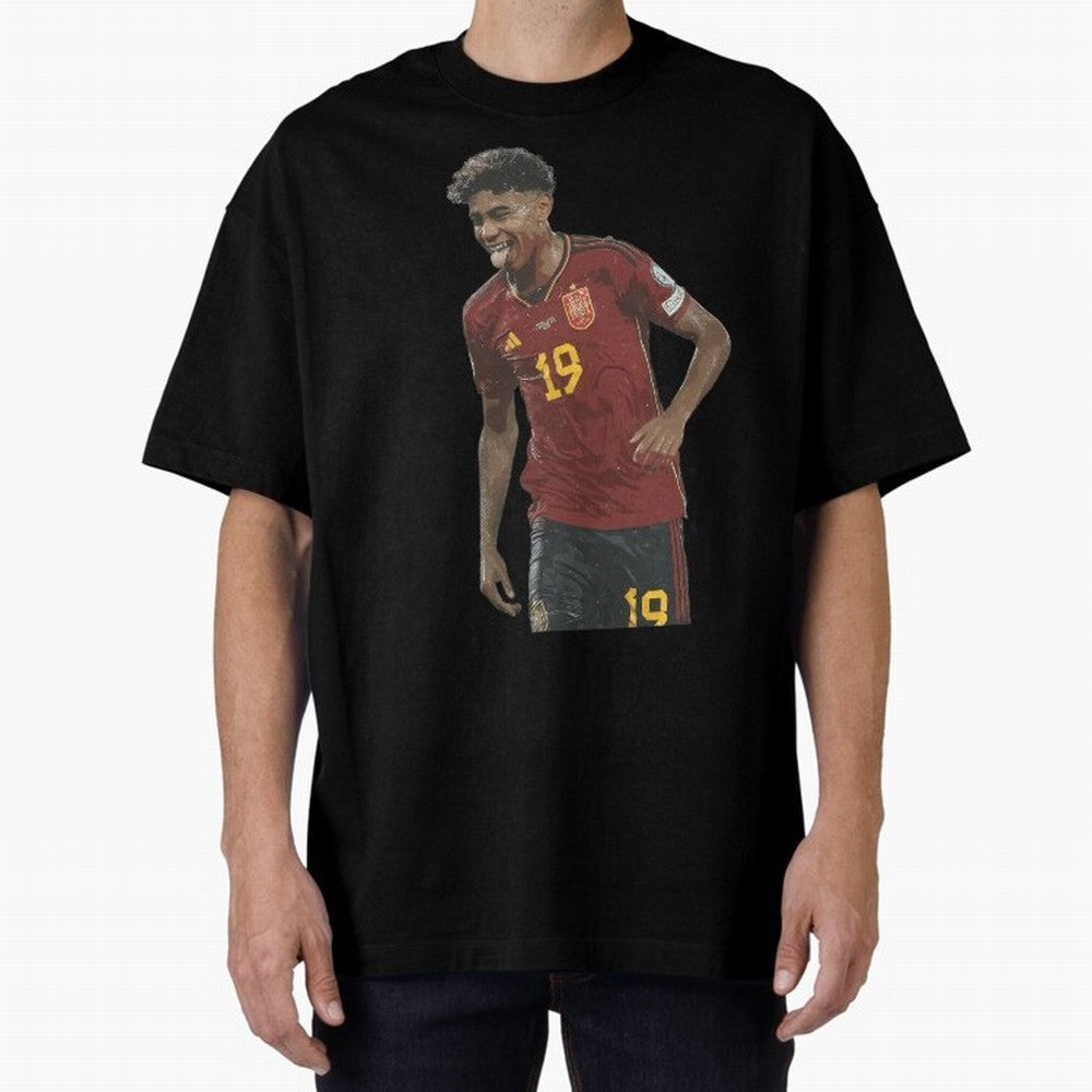 Lamine Yamal Oversized T-Shirt Spotlight the FIFA World Cup 2026 Journey through Messi, CR7 and Mbappe Highlights, England, France and Netherlands Pride, Football Passion, Legendary Performances, Festival Vibes and Supporter Community; Great for