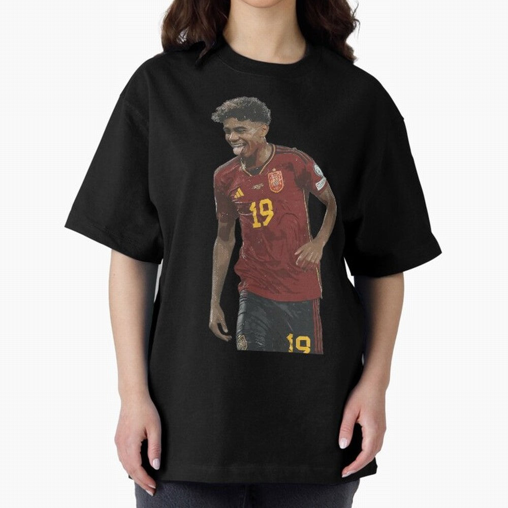 Lamine Yamal Oversized T-Shirt Spotlight the FIFA World Cup 2026 Journey through Messi, CR7 and Mbappe Highlights, England, France and Netherlands Pride, Football Passion, Legendary Performances, Festival Vibes and Supporter Community; Great for