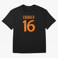 Football Player #16 | Soccer Sports (Orange Design) Classic T-Shirt Fuel the Hype around FIFA World Cup 2026 Group Stage Spirit, with France and Portugal, Messi, Neymar and Mbappe, Vintage Soccer Flavor, Modern Football Stars, National Flags and
