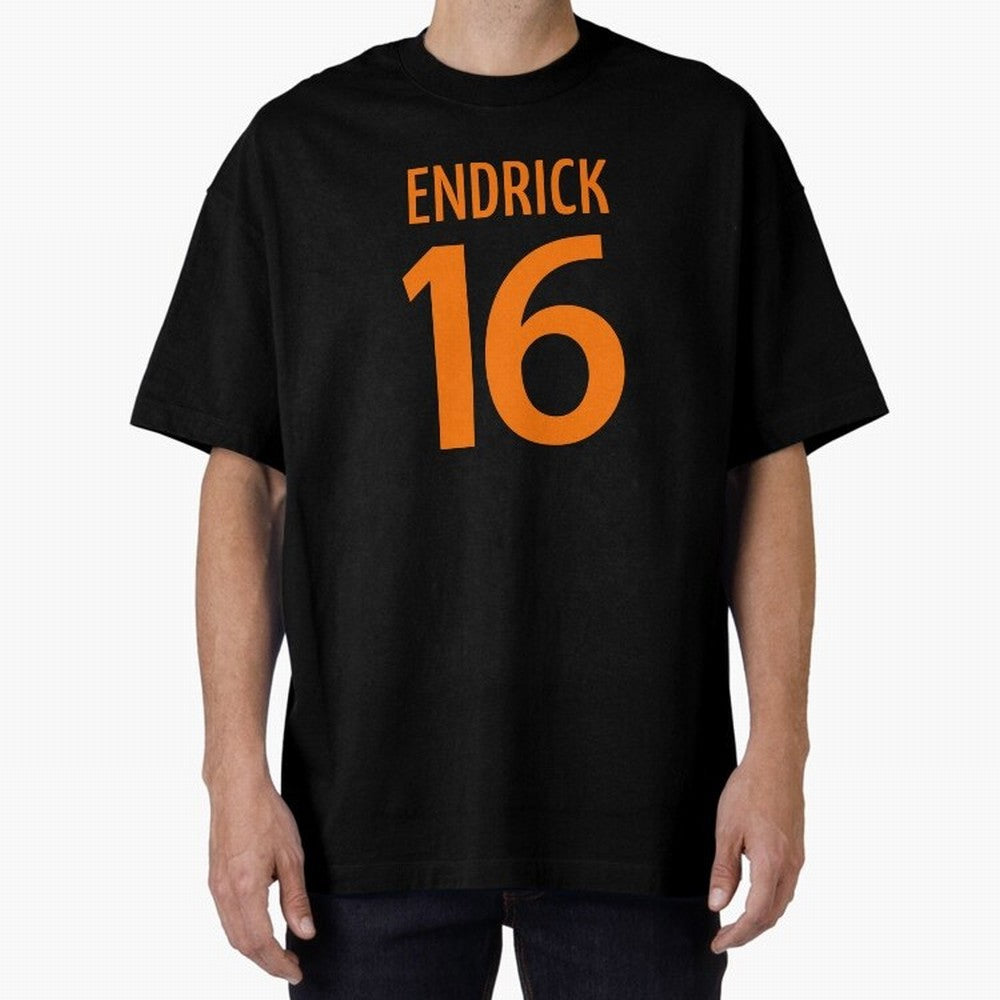 Football Player #16 | Soccer Sports (Orange Design) Classic T-Shirt Fuel the Hype around FIFA World Cup 2026 Group Stage Spirit, with France and Portugal, Messi, Neymar and Mbappe, Vintage Soccer Flavor, Modern Football Stars, National Flags and