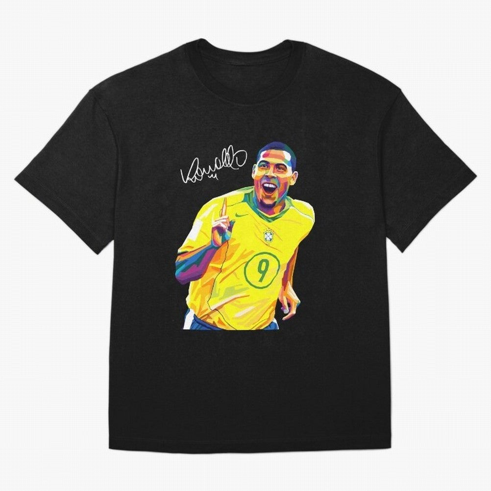 Ronaldo 9 Wpap Pop Art Oversized T-Shirt Upgrade Match Day Hype around FIFA World Cup 2026, Messi, CR7 and Mbappe, Netherlands, Football History, Final Match Energy, Crowd Noise and Once in a Lifetime Moments; Perfect for Fans, Collectors, Family