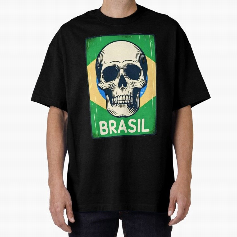 Brasil Classic T-Shirt Share the Excitement of Match Day Hype around FIFA World Cup 2026 Group Stage, Cristiano Ronaldo, Argentina and Brazil, Retro Football Energy, Iconic Rivalries, Trophy Chase Drama and Stadium Atmosphere; Created for Match Day