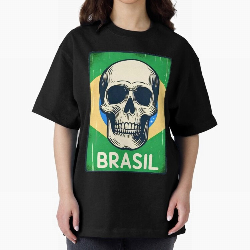 Brasil Classic T-Shirt Share the Excitement of Match Day Hype around FIFA World Cup 2026 Group Stage, Cristiano Ronaldo, Argentina and Brazil, Retro Football Energy, Iconic Rivalries, Trophy Chase Drama and Stadium Atmosphere; Created for Match Day