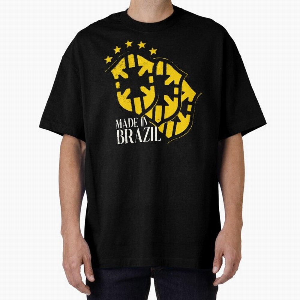 Design Made in Brazil Classic T-Shirt Relive the Noise and Pride of Global Football Passion for FIFA World Cup 2026 USA Canada Mexico, Inspired by Haaland and Mbappe, Spain, Stadium Chants, National Pride, Trophy Dreams and Unforgettable Football