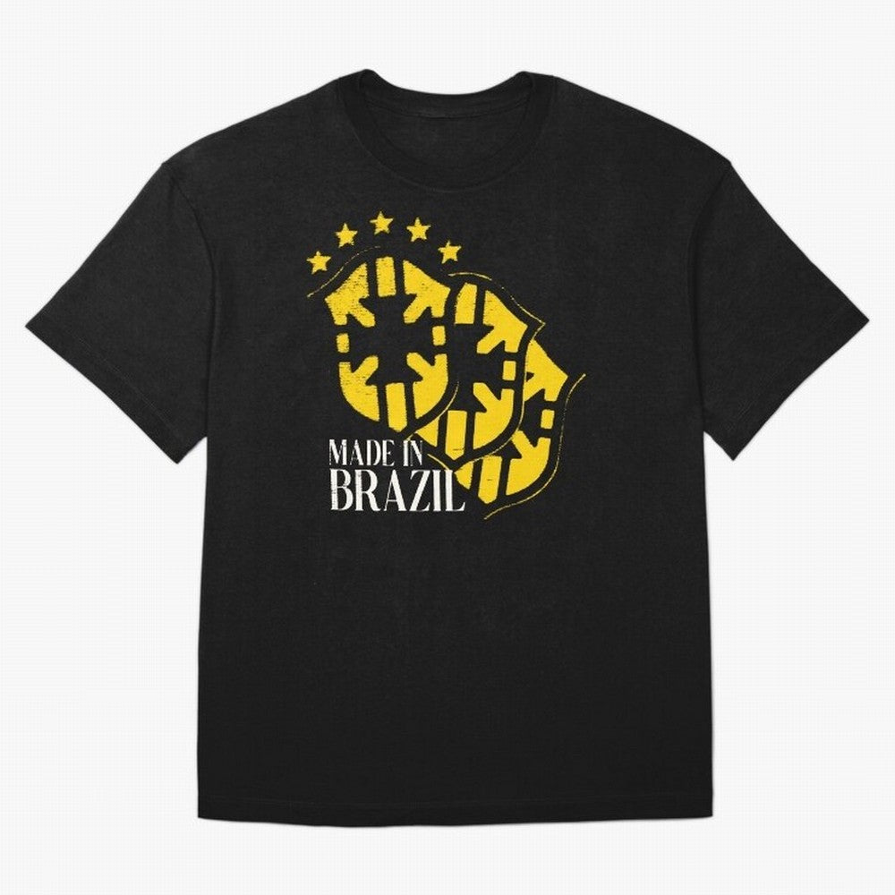 Design Made in Brazil Classic T-Shirt Relive the Noise and Pride of Global Football Passion for FIFA World Cup 2026 USA Canada Mexico, Inspired by Haaland and Mbappe, Spain, Stadium Chants, National Pride, Trophy Dreams and Unforgettable Football