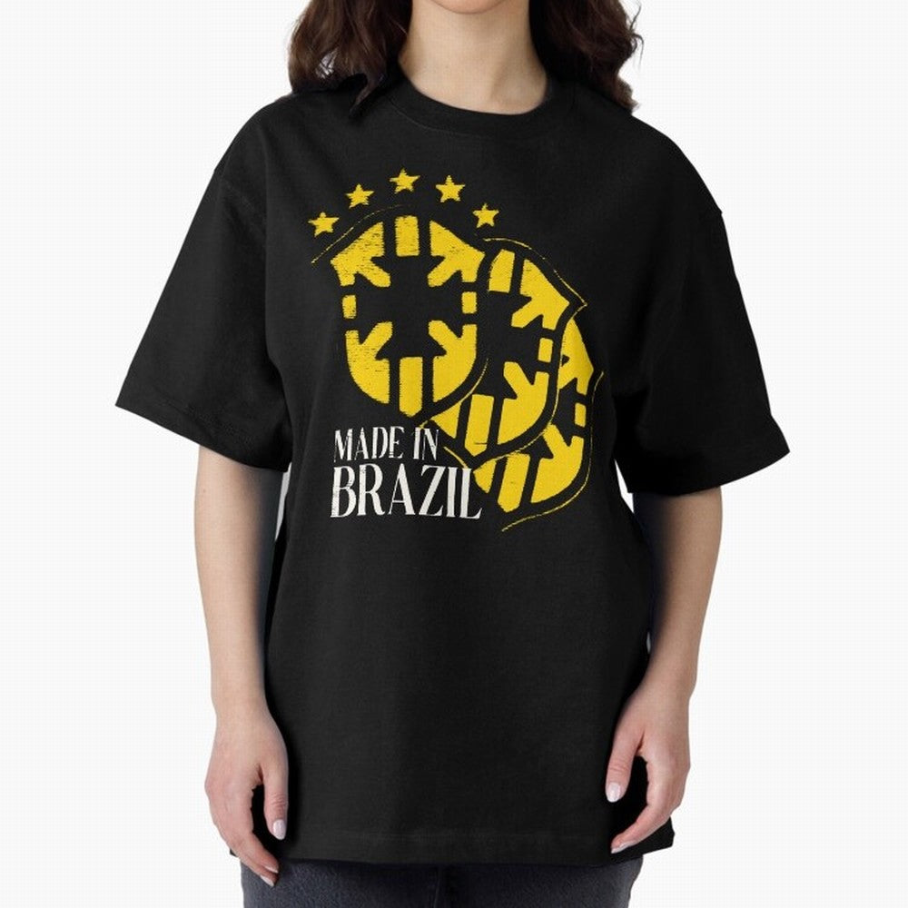 Design Made in Brazil Classic T-Shirt Relive the Noise and Pride of Global Football Passion for FIFA World Cup 2026 USA Canada Mexico, Inspired by Haaland and Mbappe, Spain, Stadium Chants, National Pride, Trophy Dreams and Unforgettable Football