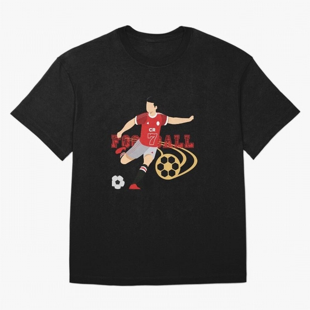 Ronaldo Football Icon Oversized T-Shirt Follow the Road to the FIFA World Cup 2026 Group Stage Journey through Cristiano Ronaldo, Haaland and CR7 Highlights, Brazil, Portugal and Argentina Pride, Champion Mindset, Group Stage Buzz, Knockout Tension