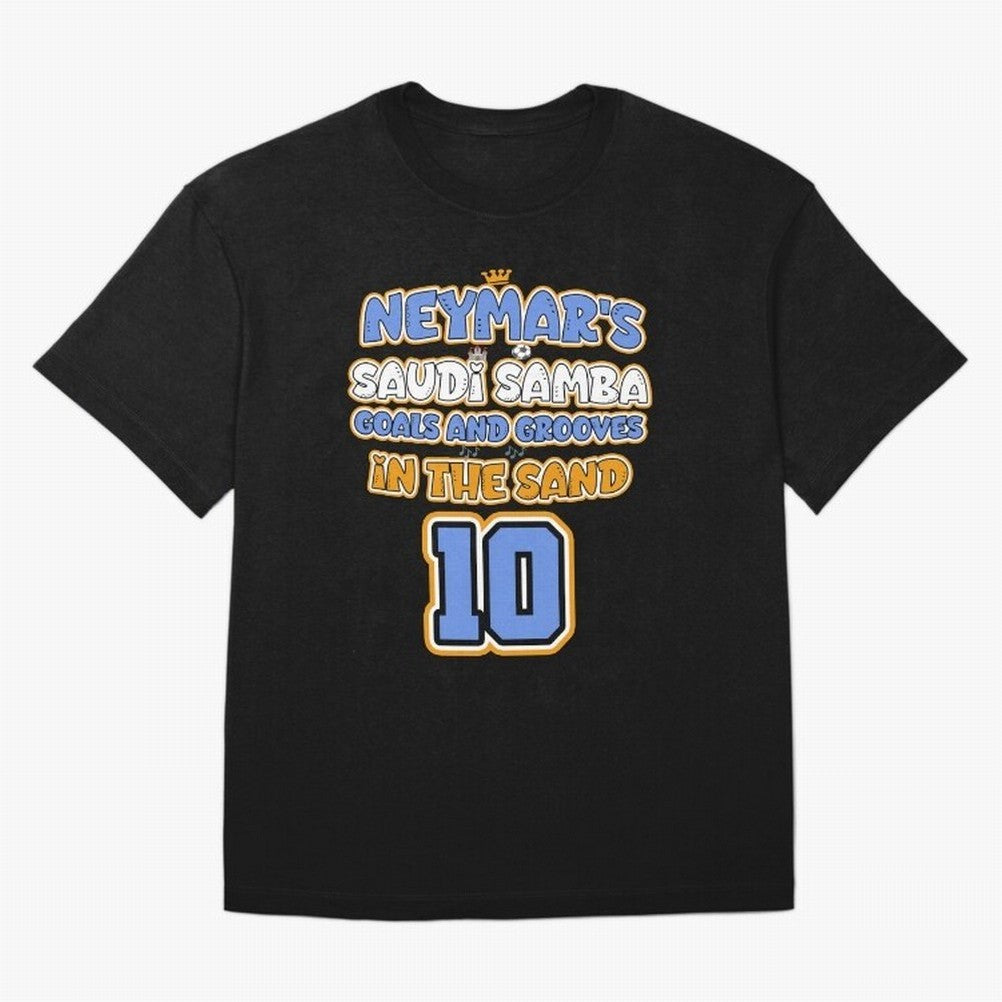 SAUDI SAMBA GOALS & GROOVES Oversized T-Shirt Carry the Dream of FIFA World Cup 2026 USA Canada Mexico for Fans of Cristiano Ronaldo, Haaland and CR7 and Argentina and Brazil, Bringing Retro Football Energy, Iconic Rivalries, Trophy Chase Drama and