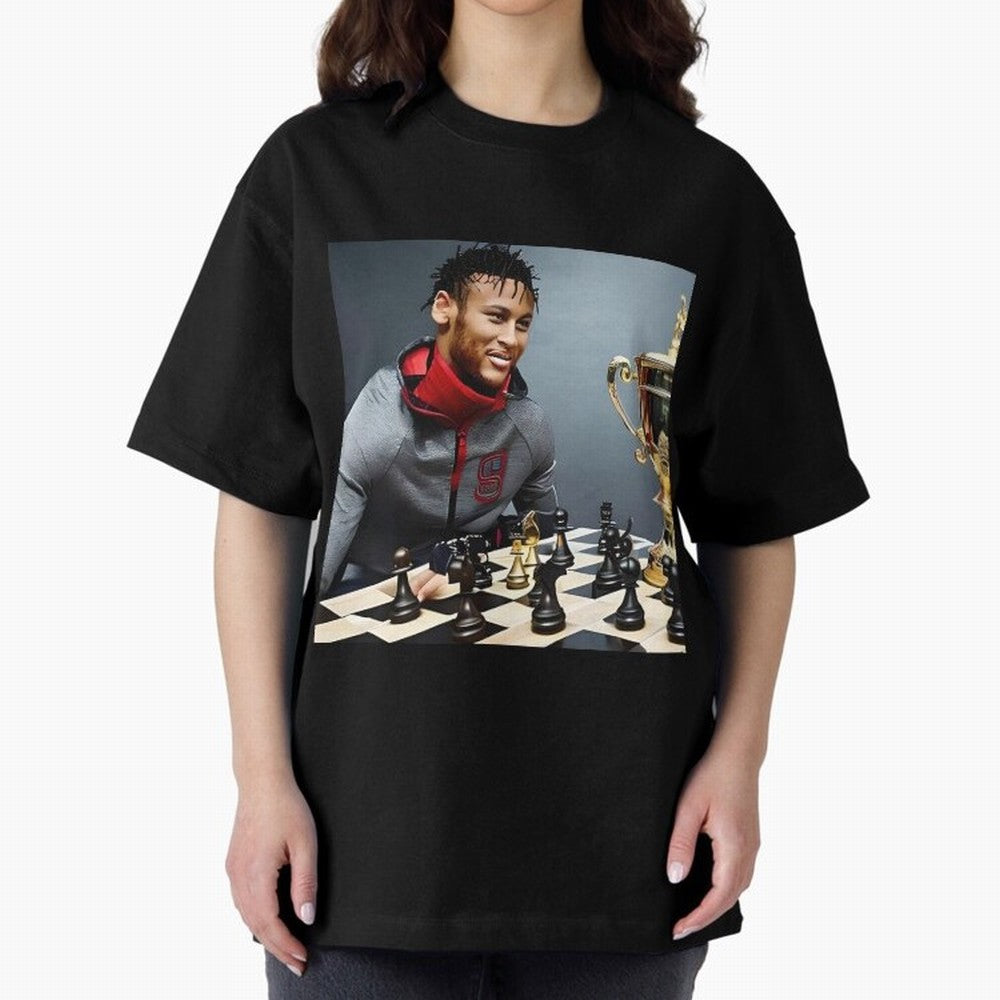 Mastermind: Neymar Playing Chess with the Championship Trophy Classic T-Shirt Show Your Love for Match Day Hype around FIFA World Cup 2026, Haaland and Mbappe, Spain and Netherlands, Soccer Culture, Superstar Moments, National Team Dreams and
