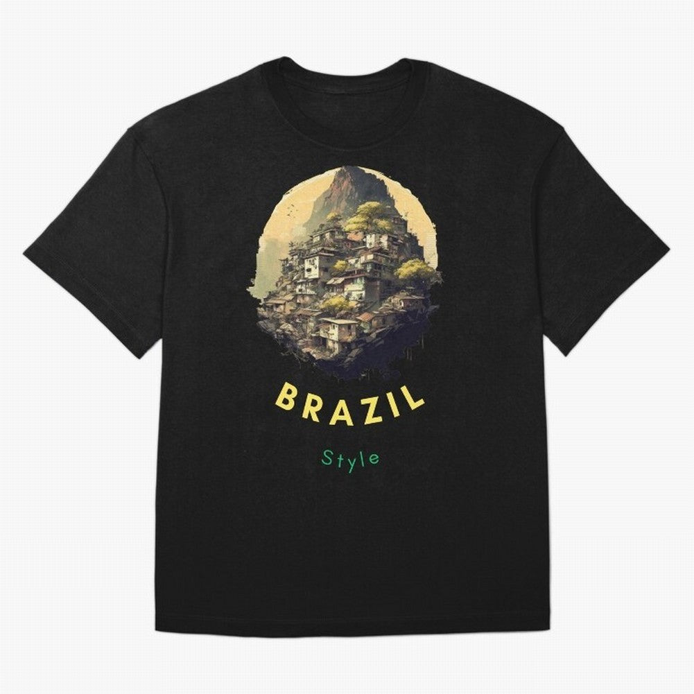 Brazil Style, Japanese Architecture Oversized T-Shirt Make Memories around Match Day Hype around FIFA World Cup 2026, Mbappe and Neymar, Germany, Soccer Culture, Superstar Moments, National Team Dreams and Competitive Fire; Made for Die Hard