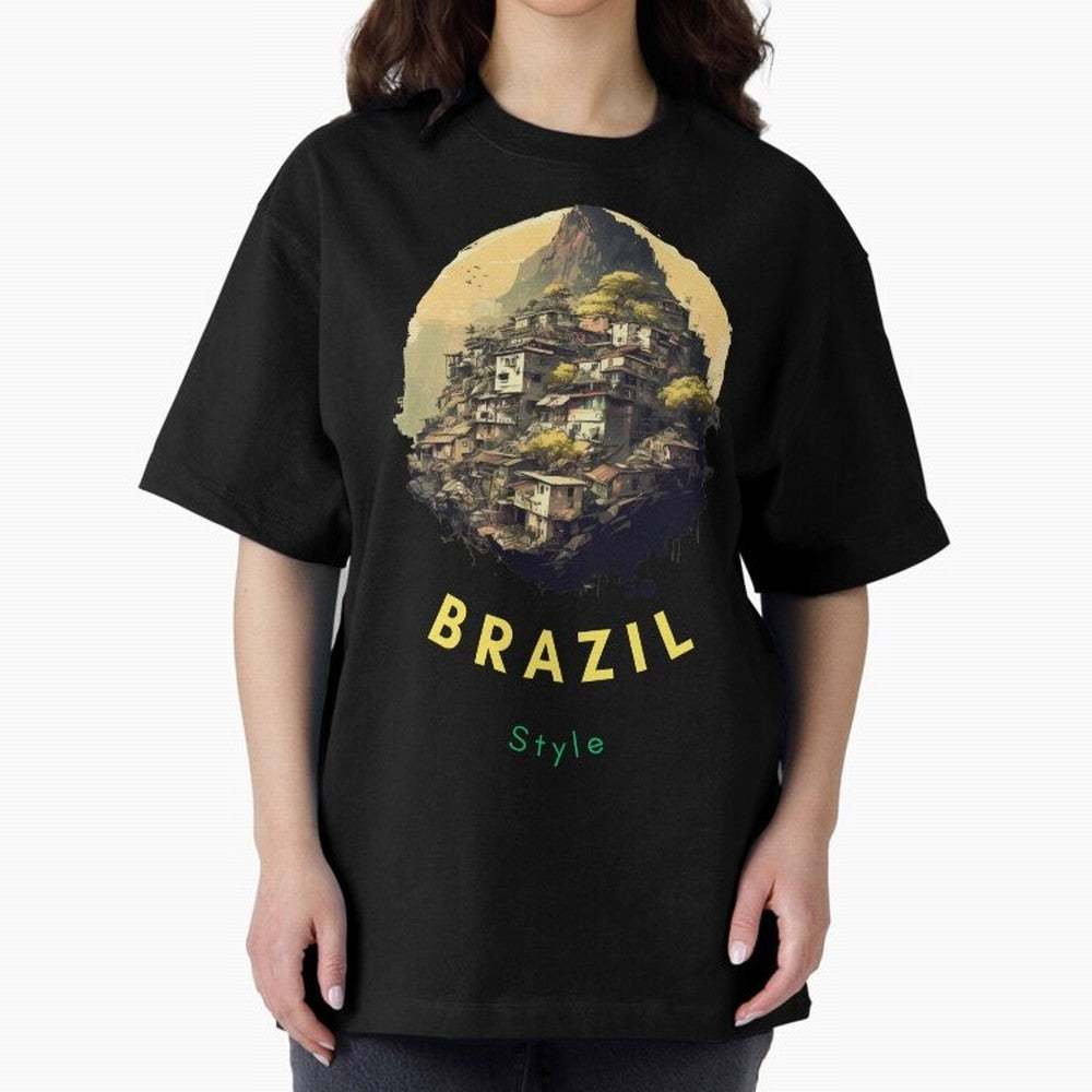 Brazil Style, Japanese Architecture Oversized T-Shirt Make Memories around Match Day Hype around FIFA World Cup 2026, Mbappe and Neymar, Germany, Soccer Culture, Superstar Moments, National Team Dreams and Competitive Fire; Made for Die Hard