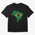Map of Brazil (Brazil) Oversized T-Shirt Turn Up for Match Day Hype around FIFA World Cup 2026 USA Canada Mexico, Cristiano Ronaldo, Portugal, Spain and Germany, Retro Football Energy, Iconic Rivalries, Trophy Chase Drama and Stadium Atmosphere;
