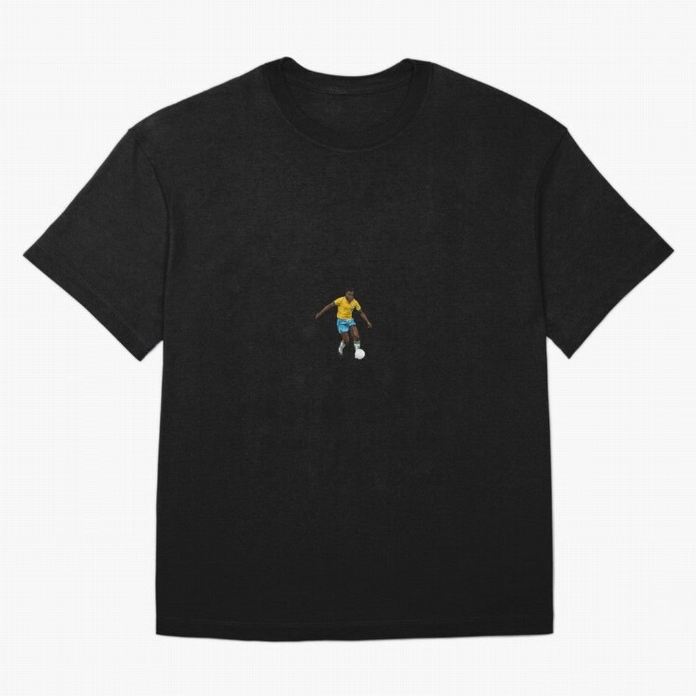 Pele Minimalist Oversized T-Shirt Show Championship Spirit for FIFA World Cup 2026 Group Stage Featuring Mbappe, France Energy, Worldwide Fan Energy, Dramatic Goals, Stadium Lights and Championship Celebrations; Ideal for Fans Who Follow Messi,