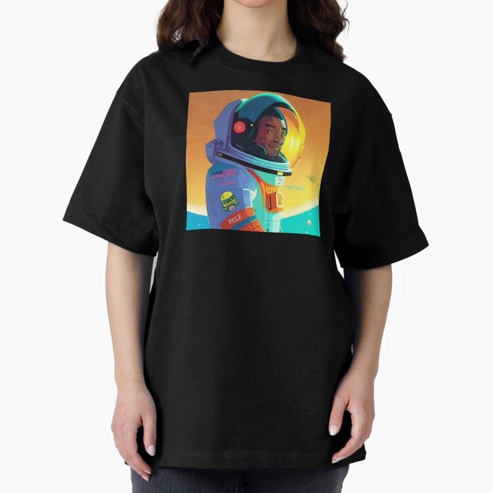 Pele in space looking game Classic T-Shirt Remember Iconic Moments from FIFA World Cup 2026 Group Stage Driven by CR7 and Messi, France and Portugal Energy, Global Supporter Spirit, Legendary Goals, National Colors and Tournament Celebration; Ideal