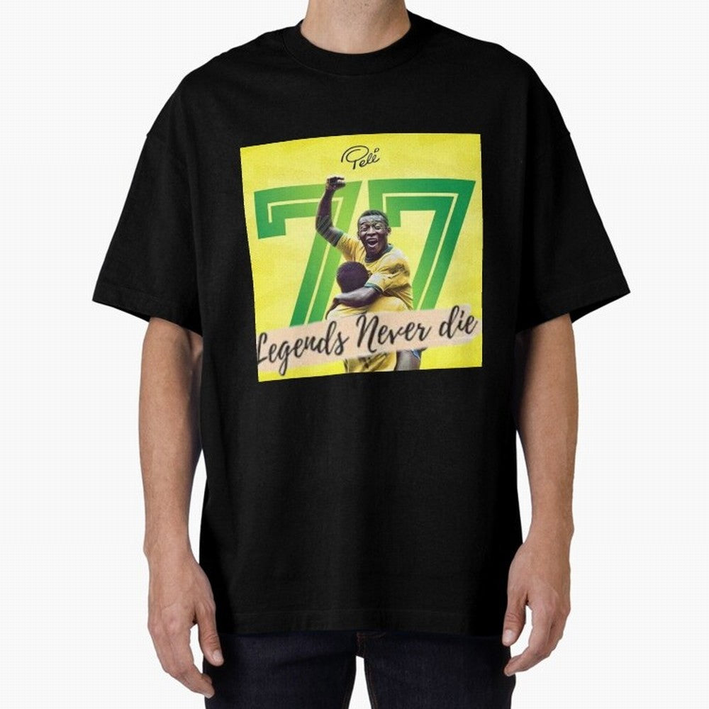 Signed Pele Shirt Classic T-Shirt Celebrate National Team Dreams in FIFA World Cup 2026 Group Stage Spirit, Made for Portugal, Spain and Germany, Messi and Cristiano Ronaldo, Championship Spirit, Famous Goals, Roaring Crowds and International