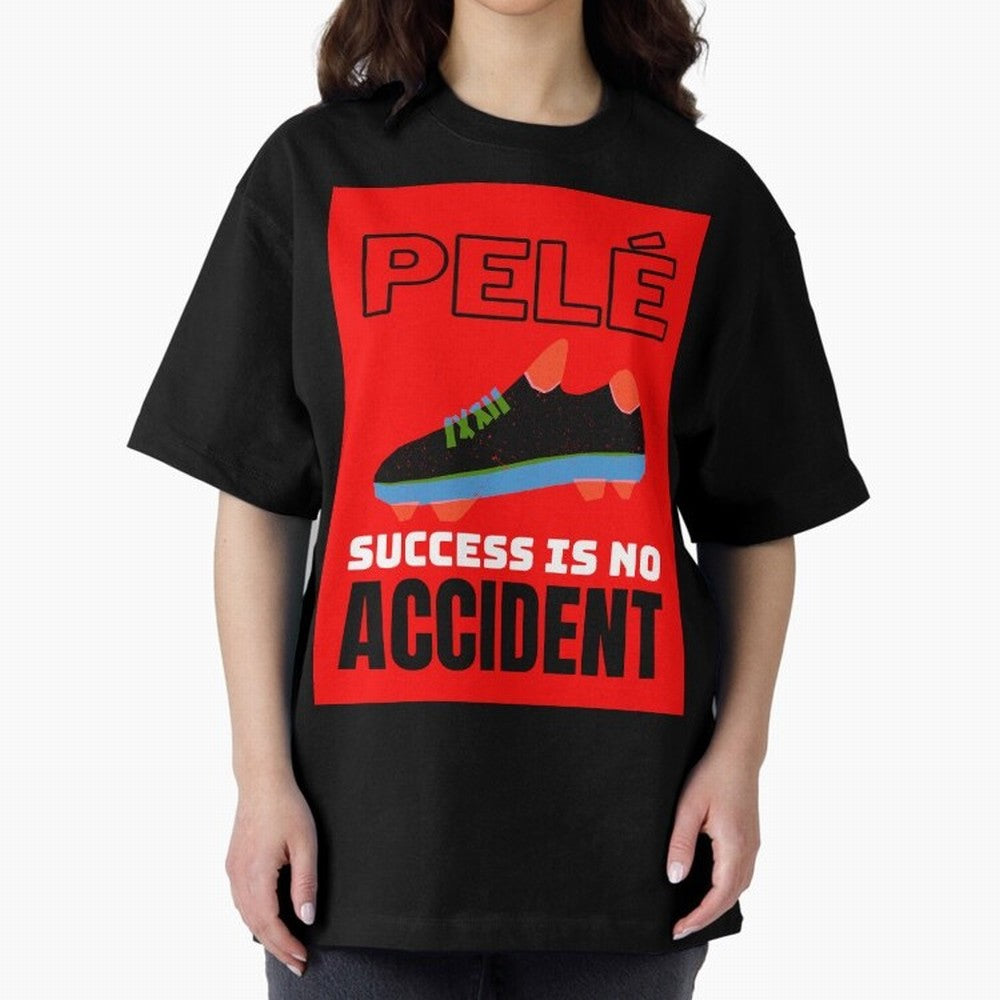 Pele Quote Success Is No Accident Graphic Classic T-Shirt Honor the Beautiful Game during FIFA World Cup 2026 USA Canada Mexico Spirit, Connected to Spain and Netherlands, Messi, CR7 and Mbappe, Global Supporter Spirit, Legendary Goals, National