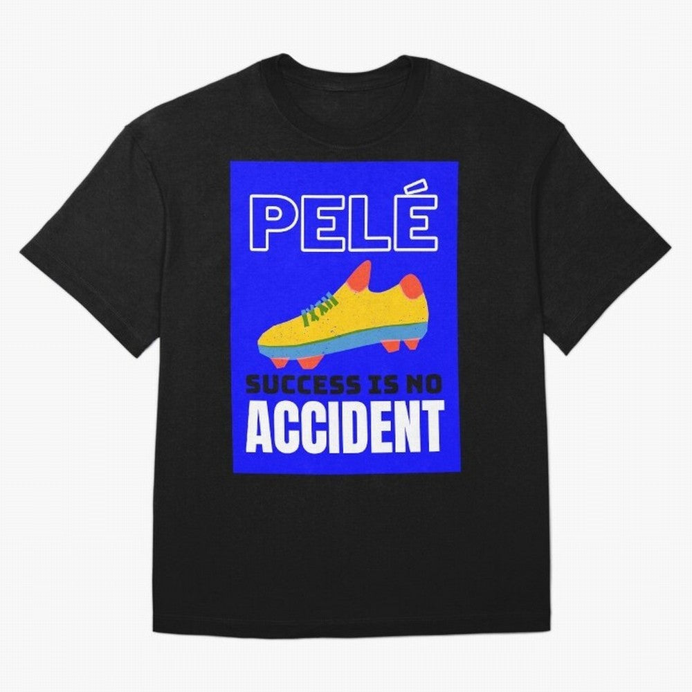 Pele Quote Success Is No Accident Graphic Classic T-Shirt Refresh the FIFA World Cup 2026 USA Canada Mexico Journey through Neymar Highlights, Spain Pride, Supporter Pride, Iconic Celebrations, Legendary Names and Global Match Day Energy; Made for