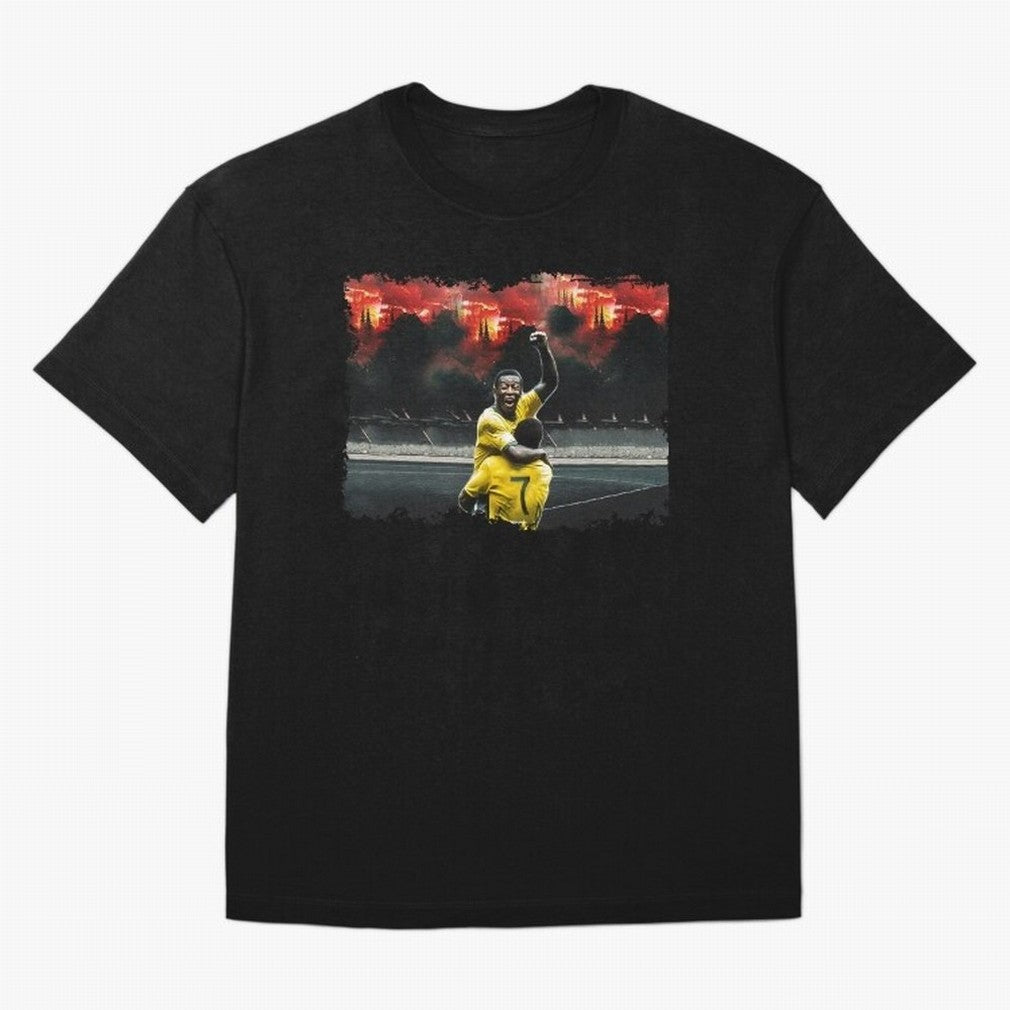 Pele 8K Classic T-Shirt Back Your Heroes with Global Football Passion for FIFA World Cup 2026 USA Canada Mexico, Capturing Cristiano Ronaldo, Haaland and CR7, Argentina and Brazil, Global Supporter Spirit, Legendary Goals, National Colors and