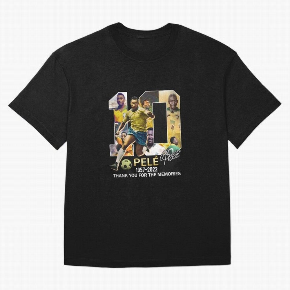 Signed Pele Shirt Oversized T-Shirt Cheer for FIFA World Cup 2026 Group Stage Highlighting Messi, CR7 and Mbappe, Argentina Energy, Supporter Pride, Iconic Celebrations, Legendary Names and Global Match Day Energy; Made for Collectors Who Enjoy